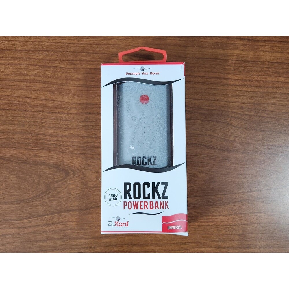 ZipKord Rockz External Power Bank 3600 mAh New Tested Working